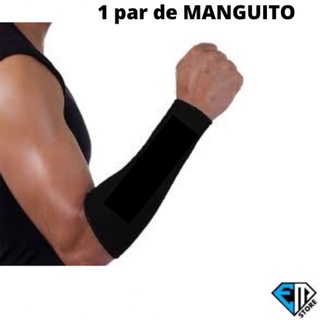 Manguito Mangote Curto Proteção compressao Vôlei Basquete Futebol (2)
