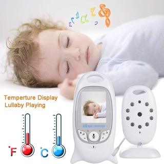 Câmera eletrônica sem fio babysitter monitor de bebê 2 polegadas vídeo sem fio intercomunicador monitoramento de temperatura (5)