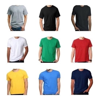 Camisetas Básicas Masculina Kit 5 peças 100% Poliéster