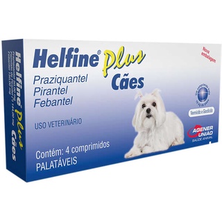 Helfine Plus para Cães Vermífugo - 4 Comprimidos (1)