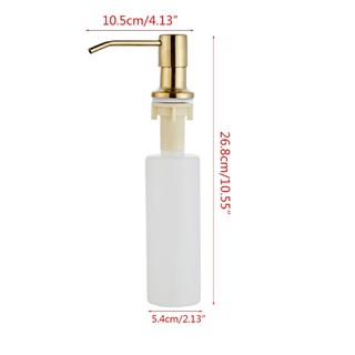 Dispenser Dosador Embutir Dourado Sabonete Liquido Aço Inox saboneteira de embutir (3)