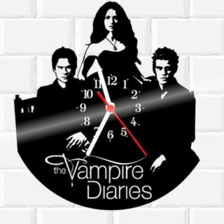 Relógio Disco de Vinil, The Vampire Diaries, Série, Decoração