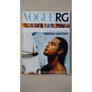 Revista Vogue Brasil 20 RG Rodrigo Santoro Fervenção 375L