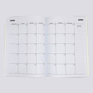 Agenda Planner Permanente Semanal Mensal 176x254mm grande Caderno Anotação (4)