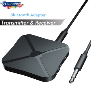 2 Em 1 Bluetooth 5.0 Transmissor Receptor Adaptador De Áudio 3.5 Milímetros Aux Para TV Sistema Estéreo PC Fone De Ouvido Falante Tablet