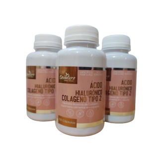 Acido Hialuronico Colageno Tipo 2 100 cápsulas Pele Firme Com Vitamina C 1 frascos Denature (8)