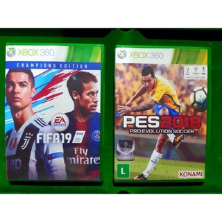 FIFA 19 + PES 18 XBOX 360KIT 2 DVDS