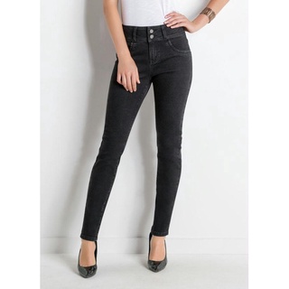 Calça jeans preto feminino com bolsos (3)