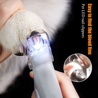 Profissional Pet Cortador De Unha Do Gato Do Cão De Estimação Prego Toe Garra Clippers Tesoura Luz LED Nail Trimmer Para Animais De Estimação Supplie