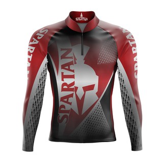 Camisa Ciclista MTB Bike Ciclismo Manga Longa - Marca Spartan Ref. 04 - Proteção Solar FPU 50+