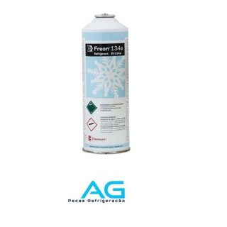 01 Lata Gás R134 Dupont Lata 750g Freon R134a Chemours