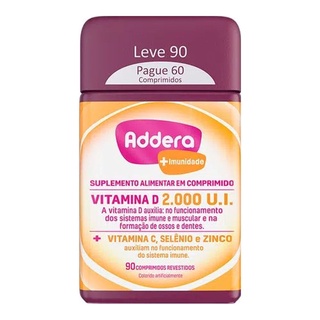 Vitamina D Addera + Imunidade 2.000UI - 90 Comprimidos