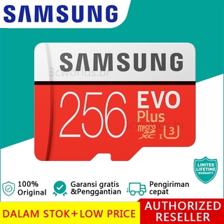 Cartão De Memória Micro Sd Com Adaptador Samsung Evo Plus 256gb 100mb / S