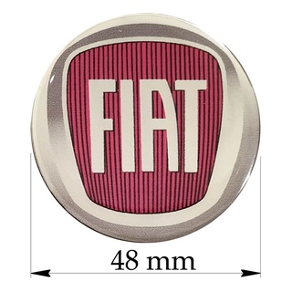 Jogo 4 Emblemas De Calotas Resinado Fiat 48mm Palio Siena Uno Strada Fiorino Punto Argo Mobi (3)