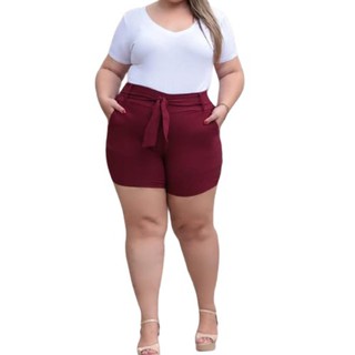 Shorts Plus Size Bengaline Feminino
