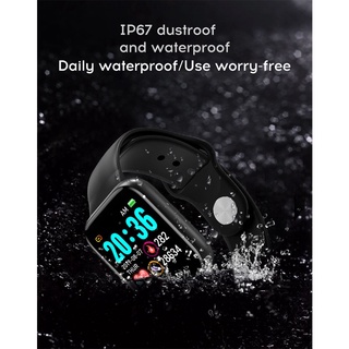 Y68 Smart watch IPS screen fitness bracelet blood pressure heart rate IP68 waterproof sport smartwatch (3)