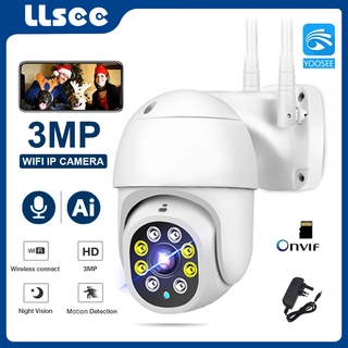 LLSEE Yoosee Wifi HD 3MP cctv Câmera IP Ao Ar Livre Mini ptz De Vigilância Noturna IP66 Gravação De Armazém Doméstico À Prova D'água (1)