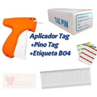Kit Completo Pistola Aplicador fixador Tag +1.000 Pino Tag 40mm