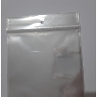 Saquinho Plástico 7x12 Saco com Adesivo Transparente com Furo 100 Unidades
