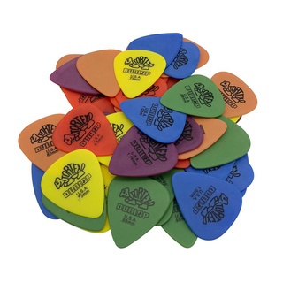 Kit 10 Palhetas Dunlop Tortex Original Cores e espessuras variadas para Guitarra, Violão, Ukulele, Cavaco e Baixo