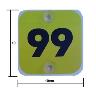 Placa UBER ou 99 Para Transporte De Passageiros Com Ventosas 10x10cm (4)