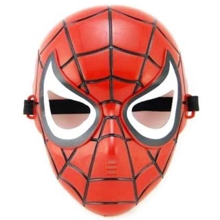 Máscara Homem Aranha Cosplay Super Herói Presente Dia das Crianças Halloween Vermelho Anime