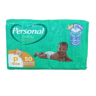 FRALDAS PERSONAL BABY PROTECT & SEC TAMANHO P 50 UNIDADES