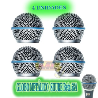 Kit 4 Globos Metálicos Para Microfone Shure Beta A SM58