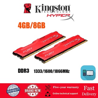 Kingston HyperX FURY 4GB 8GB 16GB DDR3 1866MHz 1600MHZ 1333MHZ 1066MHZ DIMM 240PIN Desktop Gaming Memory RAM PC3-12800