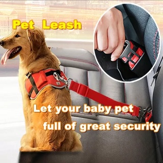 ERHA🐕 Cinto De Segurança Do Veículo Coleira Ajustável De Segurança Para Cachorro