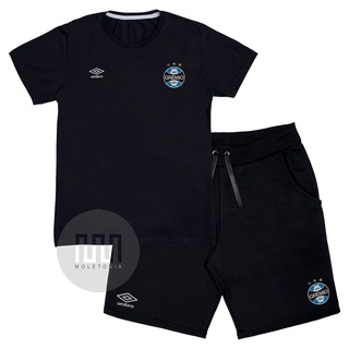 Kit Camiseta Bermuda Masculino Grêmio Kit com 2 Unidades Lançamento 2022 Orj