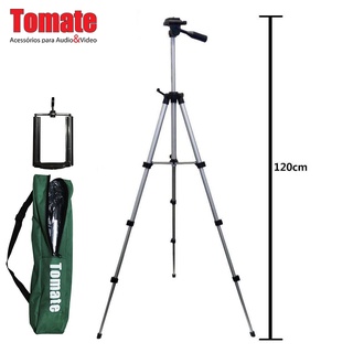 Tripé Profissional Para Câmera E Celular Tomate Mtg-101 Universal 1,20m