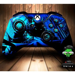Skin Controle Xbox One Batman Azul Dark