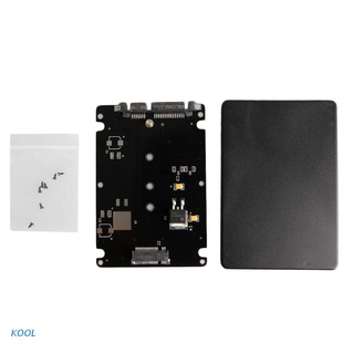 Kool B+M Key Socket 2 M.2 NGFF (SATA) SSD to 2.5 SATA Adapter Card with Case New