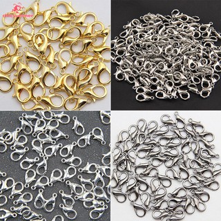 50Pcs Jewelry Loose Lobster Clasp Suitable for Necklace Bracelets DIY 10mm-14mm