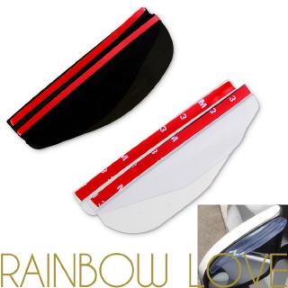 1 Pair Universal Flexible PVC Car Rearview Mirror Rain Shade / Rainproof Blades/Car Back Mirror Eyebrow Rain Cover (1)