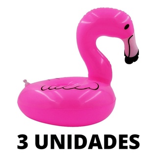Porta Copos Inflável Flamingo Pool Party Piscina