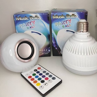Lampada Bluetooth Musica Caixa de Som Potente Lad com Controle de Luz Multicores
