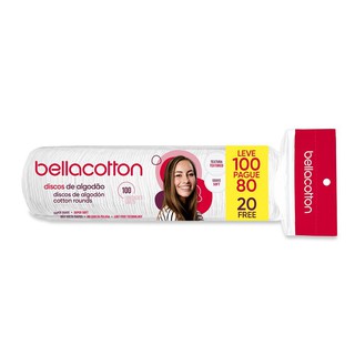 Disco de algodão para maquiagem Bellacotton - Leve 100 e pague 80
