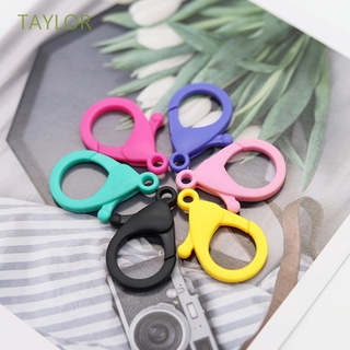 TAYLOR 20pcs/Lot For DIY Snap Hook Plastic Key Chain Key Ring Glasses Chain Clasps Lobster Clasps/Multicolor