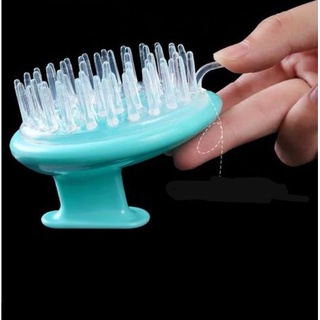 Escova Massageador de Cabelo Cabeça Couro Cabeludo Shampoo Pente Silicone (7)
