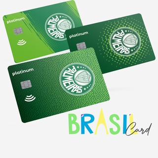 Adesivo para Cartão Palmeiras Platinum - Adesivo Vinil QUALIDADE PREMIUM
