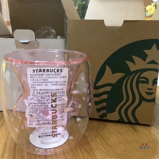 Starbucks Copo De Vidro Sakura Rosa Formato Em Forma De Gato 6oz / 170ml Copo De Leite Isolado Presente Do Amante (3)