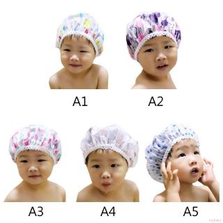 Meu Bebê Crianças À Prova D'água Touca De Cabeça Elástica De Cabelo Para Banho (2)