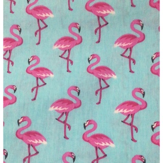 Tecido Ticoline Flamingo 25cmx 1,50 largura para mascaras,patchwork.