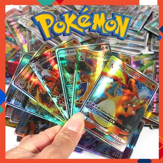 200 cartas Pokémon BRILHANTE / Pokemon Card crianças brinquedos GX Flash Card com EX Energy mega v max pk Tcg Rara Unc (1)