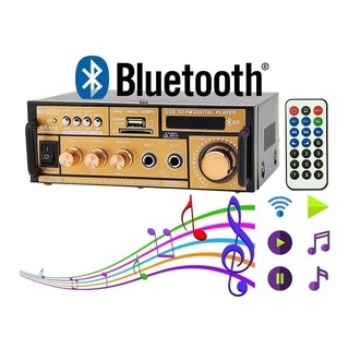 Amplificador Modulo Com Bluetooth Mp3 Usb Karaoke BT-118