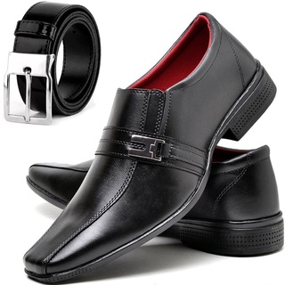 Sapato Social Casual Alta Qualidade Masculino Confortável e Elegante + Cinto