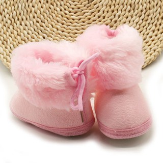 Baby Girl Booties Winter Soft Soled Keep Warm Toddler Meninas Meninos Sapatos De Berço (8)
