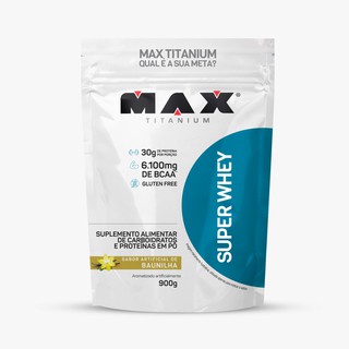 Whey Protein Concentrado Super Whey ( REFIL ) 900g - Max Titanium